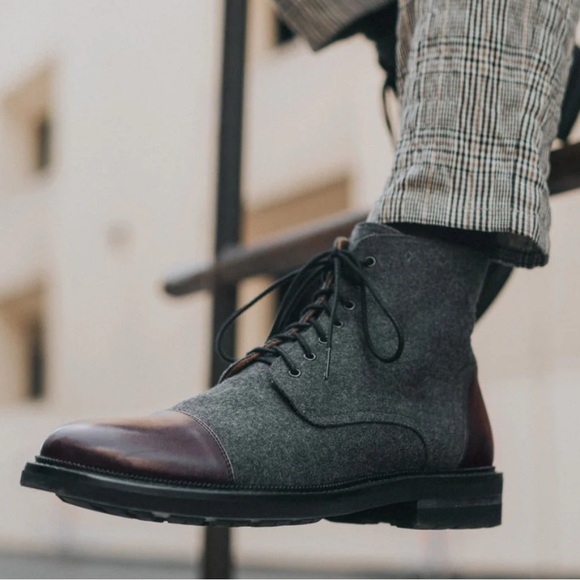 Taft | Shoes | Taft The Jack In Grey Oxblood Wool Casual  display picture 2